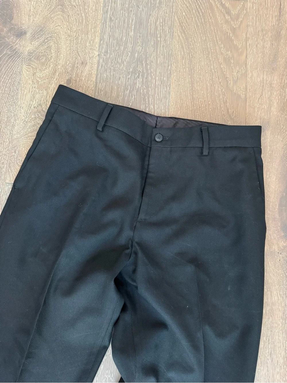 Zara Men’s Black Dress Trousers - Slim Tailored
